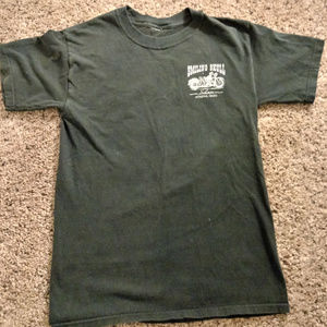 Smiling Skull Saloon Athens, Ohio womens t-shirt